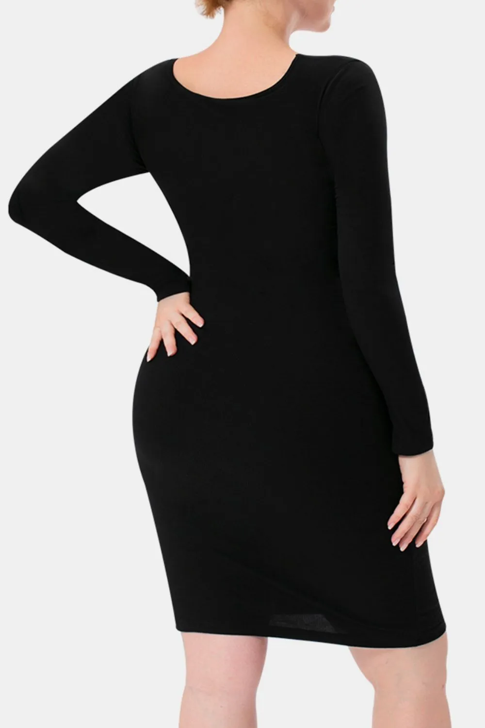 Basic Bae Knee Length Cocktail Shapewear LBD  .