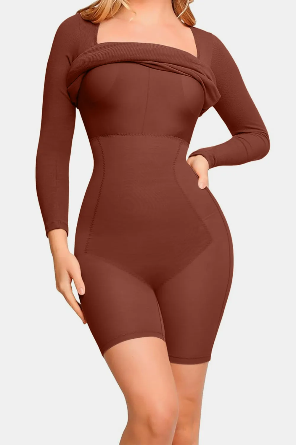 Basic Bae Knee Length Cocktail Shapewear LBD  .