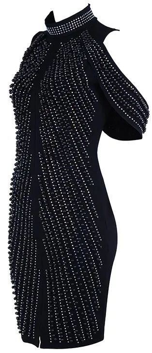 Bead & Crystal Embellished Dress