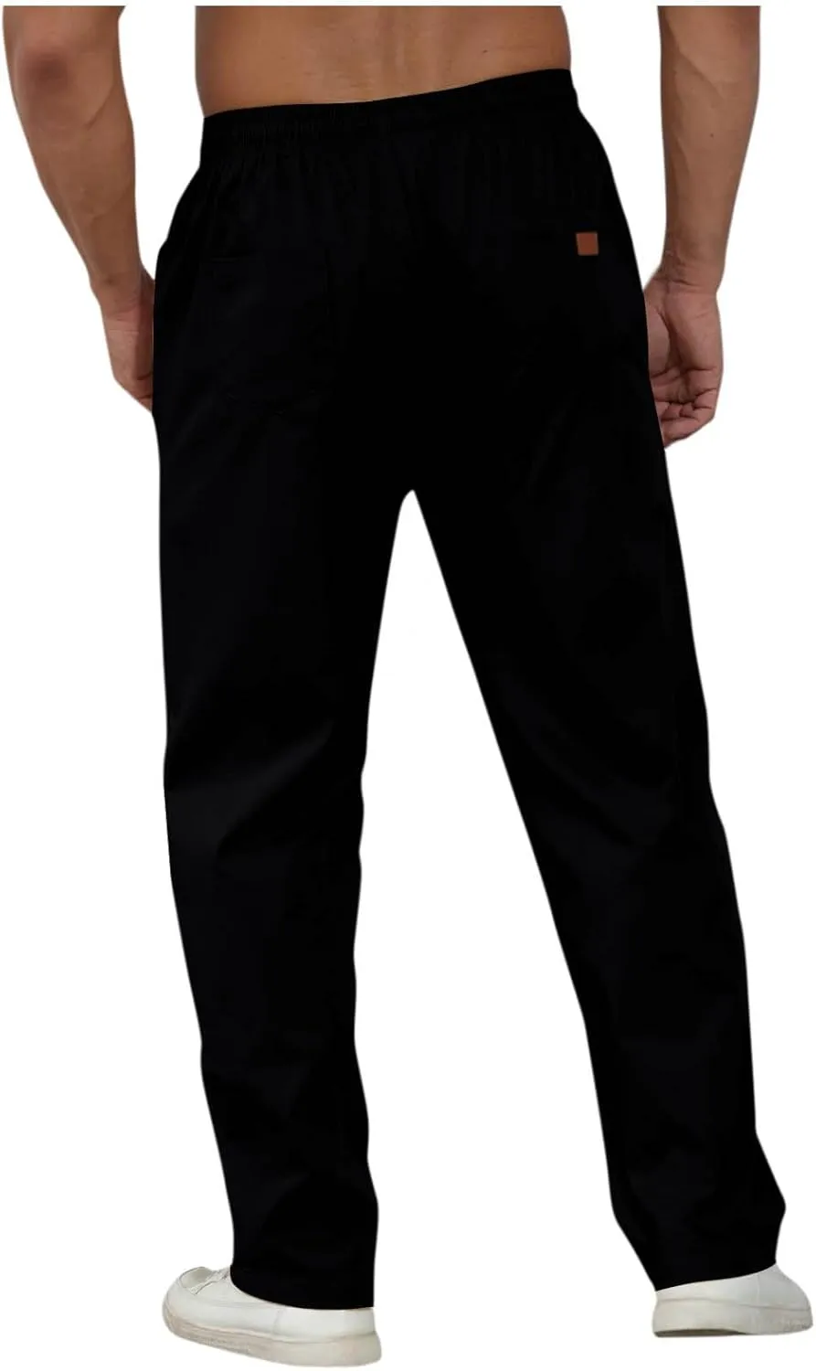 Cargo Pants for Men Lightweight Stretch Work Hiking Pants Elastic Waist Baggy Outdoor Workout Athletic Jogger Pants