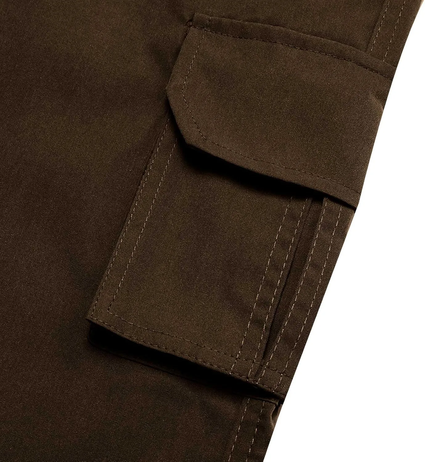 Cargo Pants for Men Relaxed Fit Stretch Construction Work Pants Elastic Waist Ripstop Outdoor Hiking Pants 6 Pockets