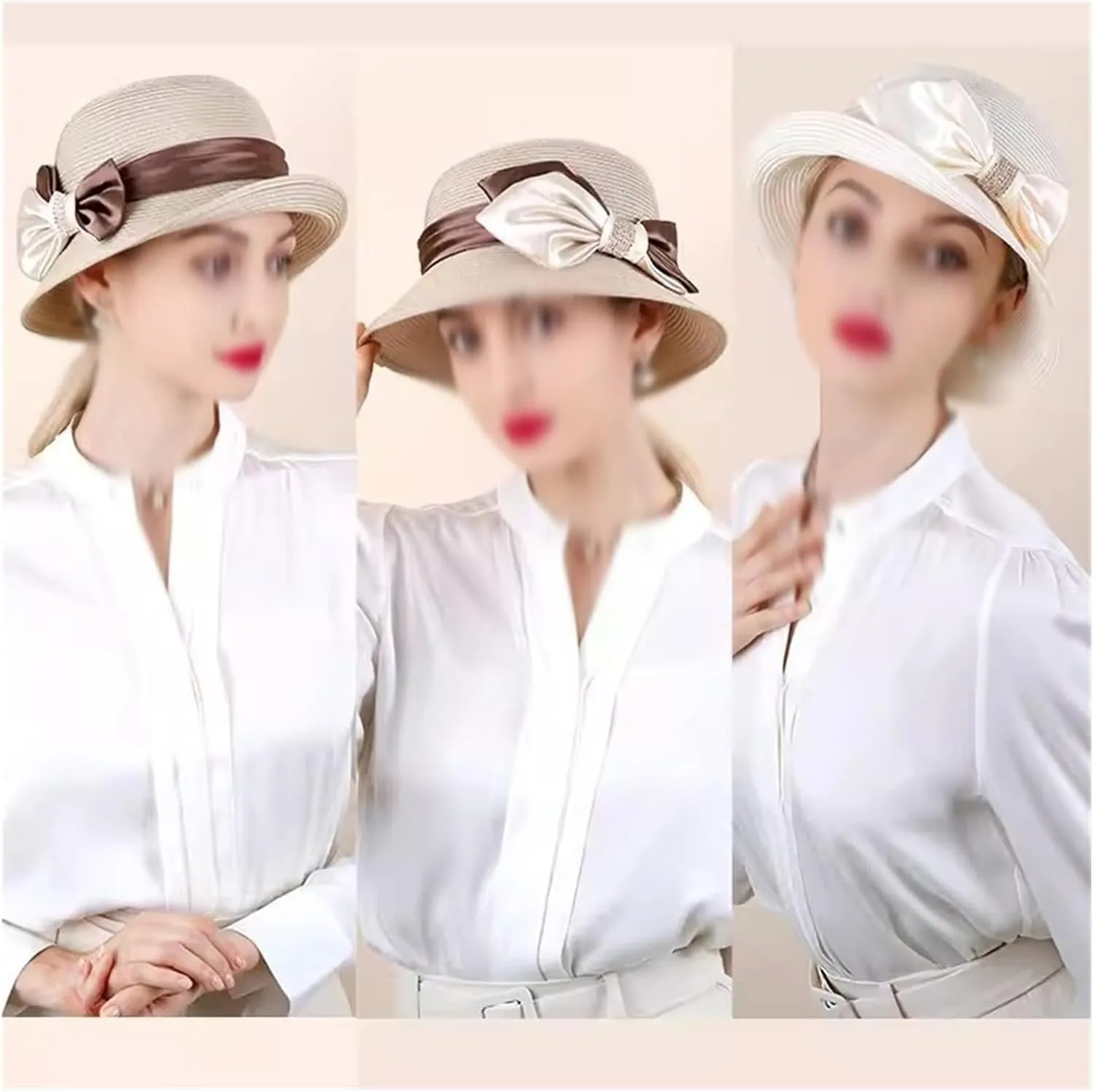 CSCDD Women's Sun Visor Women's Sun Protection Foldable Sun hat Portable Fisherman hat