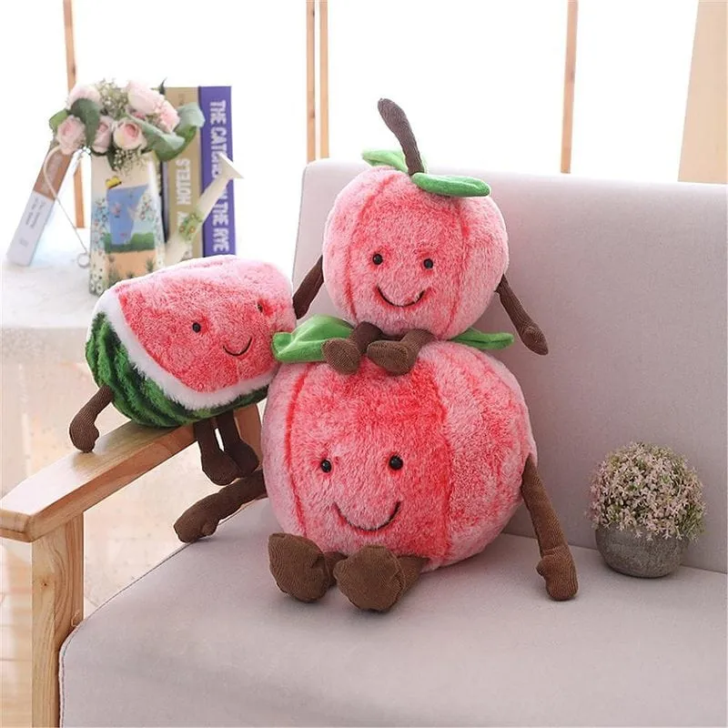 Kawaii Cherry Plush Pillow