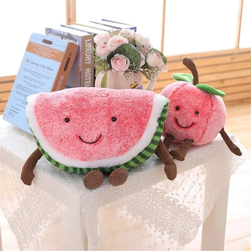 Kawaii Cherry Plush Pillow