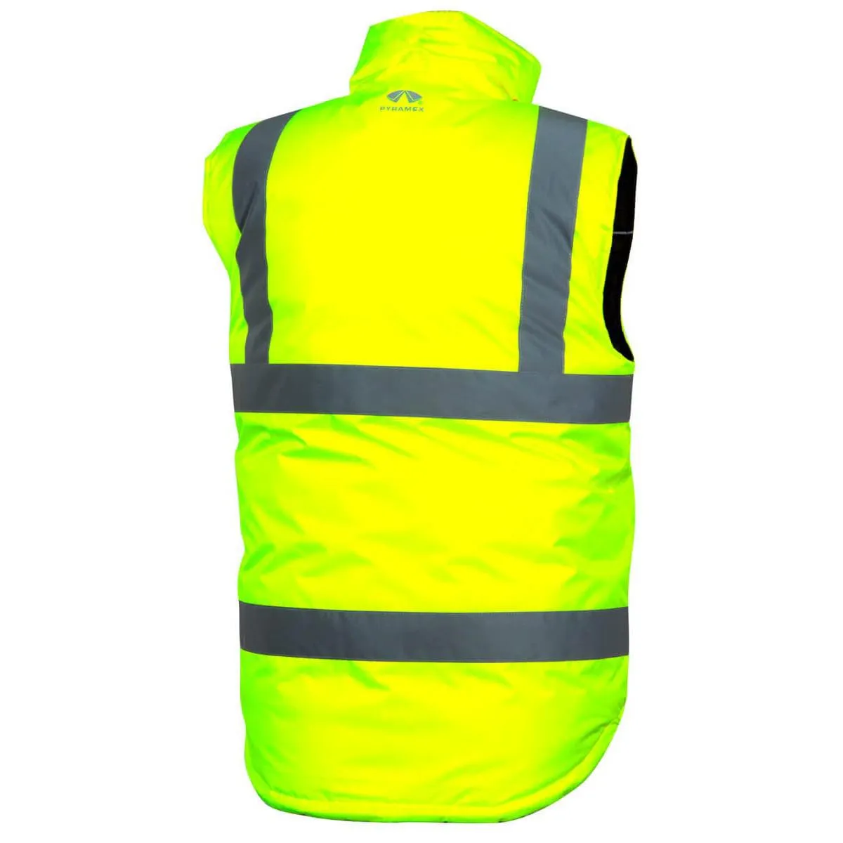 Pyramex RWVZ4510 Type R Class 2 Reversible Insulated Vest Hi-Vis Lime