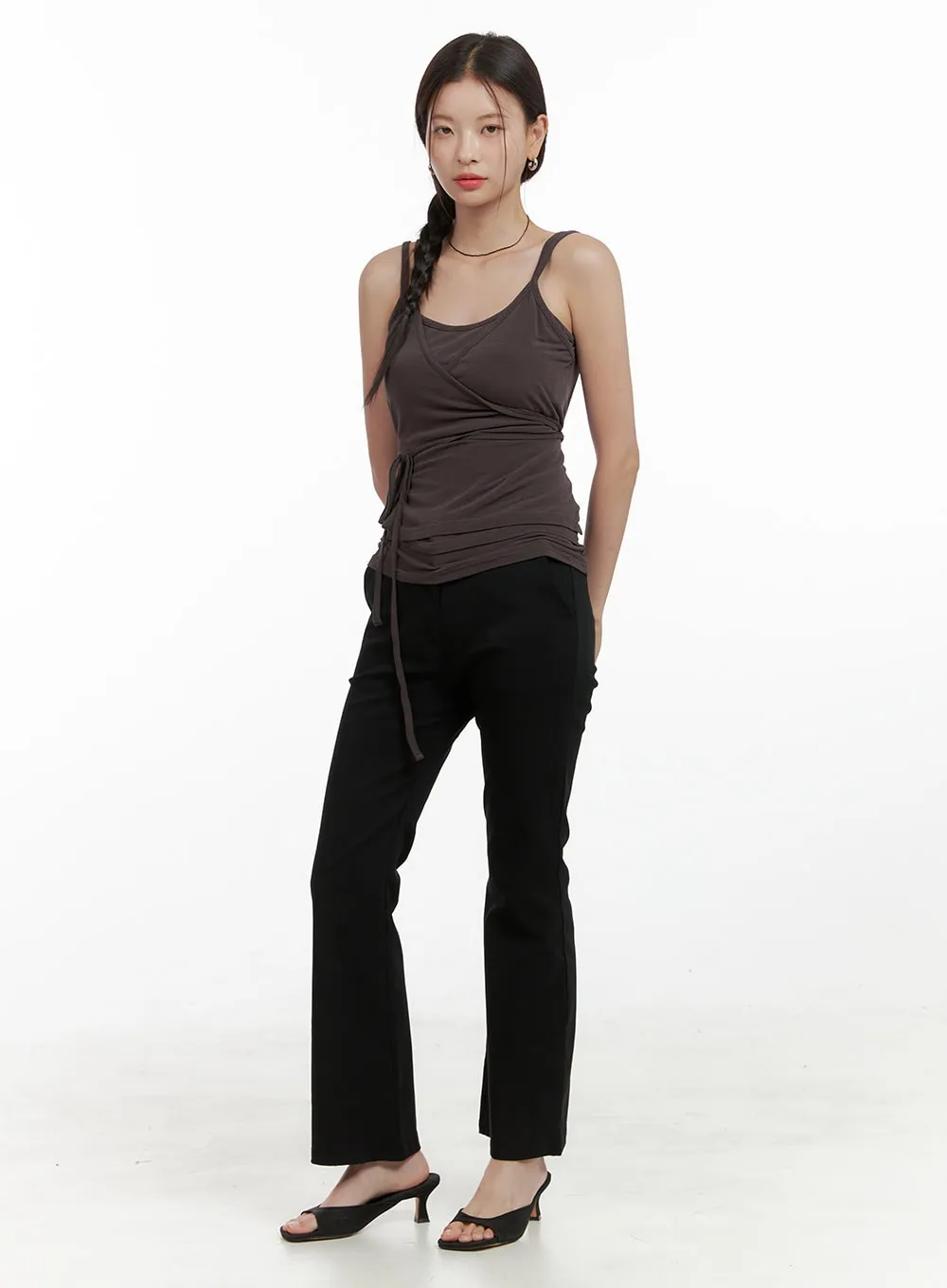 Slim Bootcut Basic Pants OL411