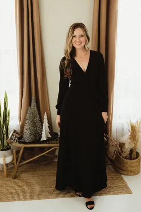 Solid Wrap Maxi