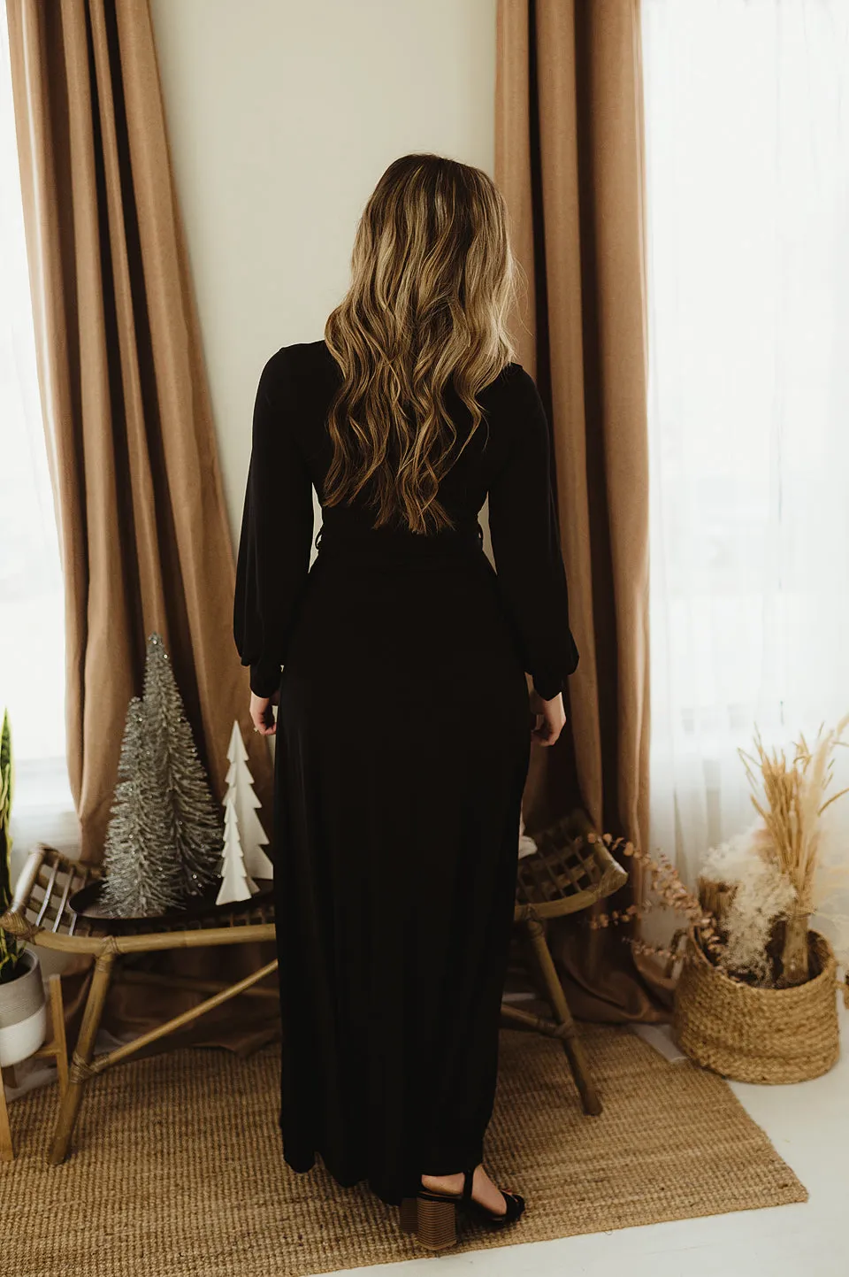 Solid Wrap Maxi