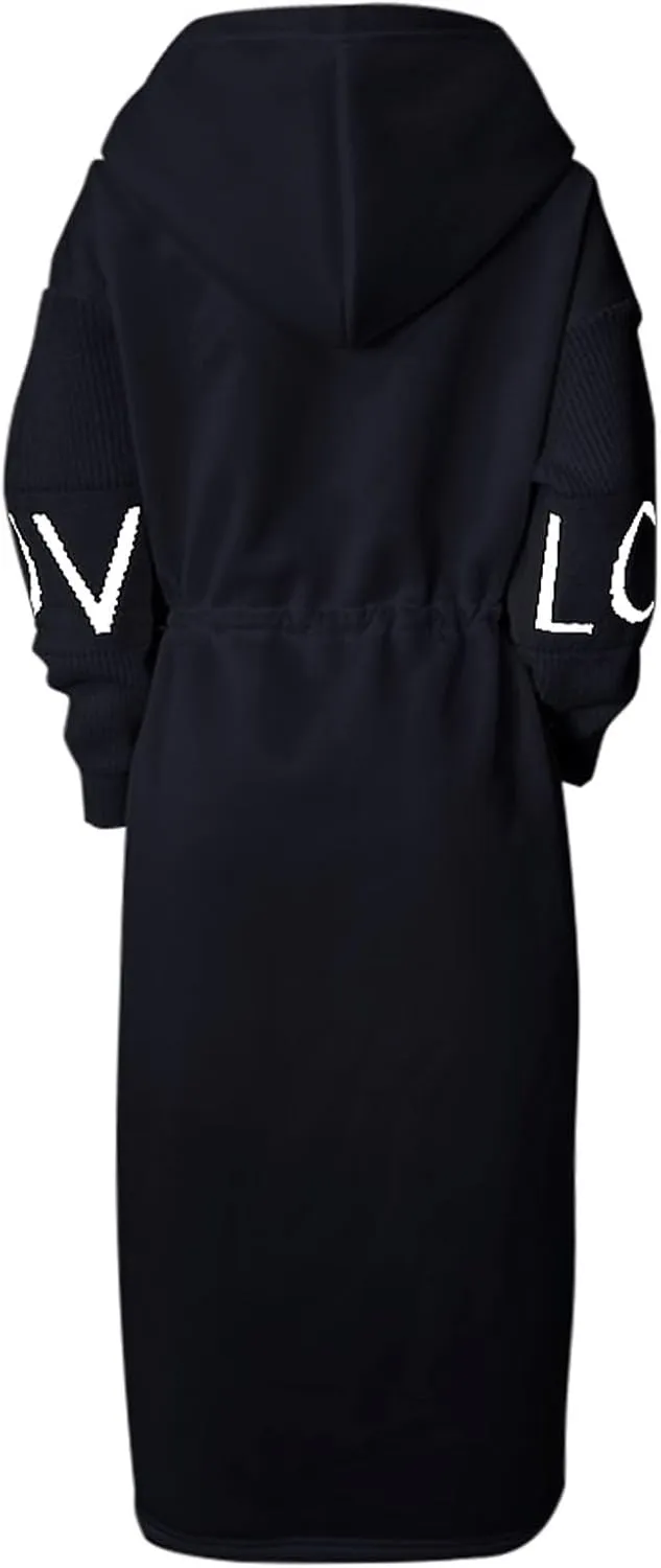 Womens Wool Blend Pea Coat Fashion Winter Dressy Overcoat Zipped Trench Jackets with Hood