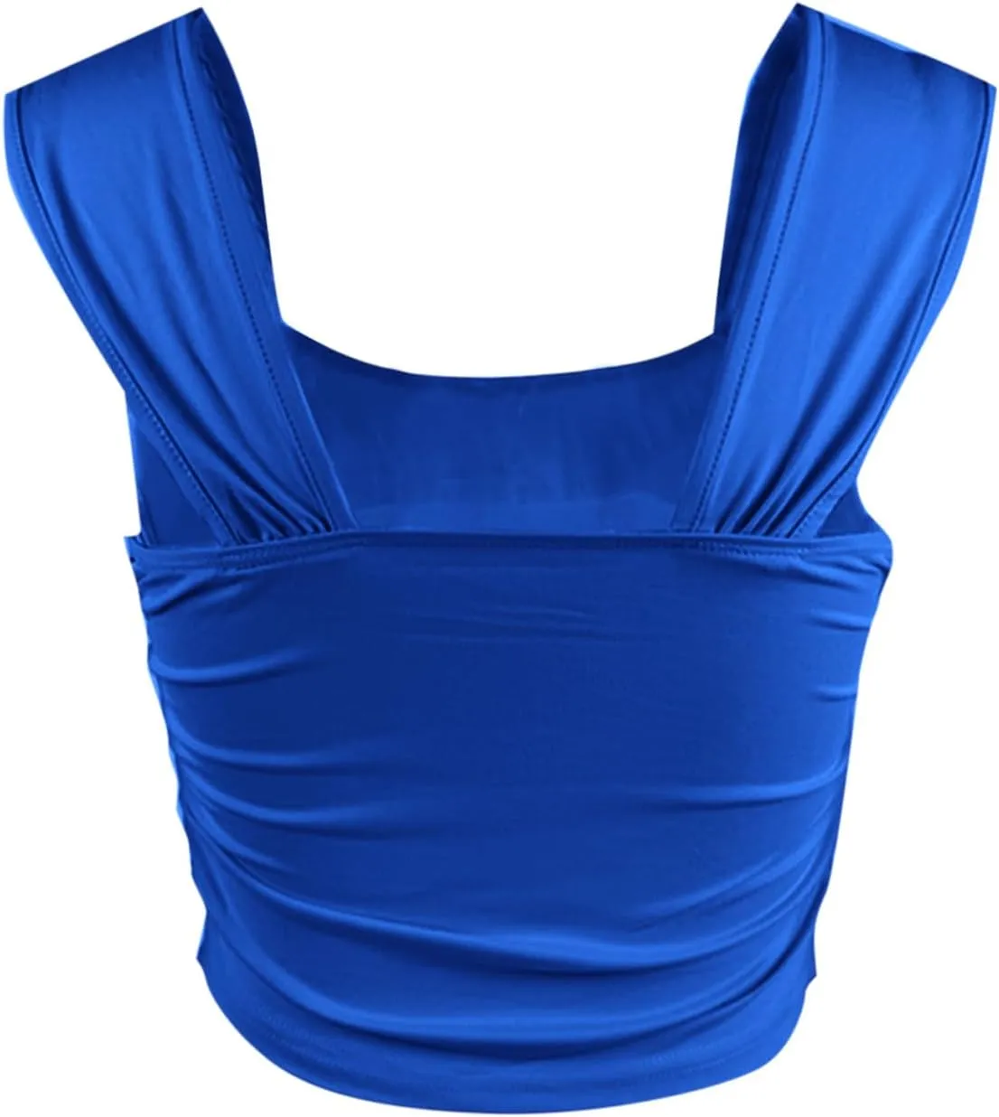 Women's Yoga Crop Tops Sleeveless Seamless Athletic Workout Basic Tank Top Smocked Slim Gym Quick Dry Summer Clothes